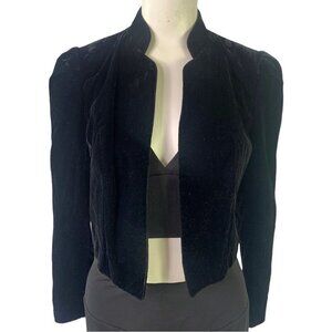 SALZBURGER TRACHTEN AUS ÖSTERREICH VON WENGER VELVET BLACK BLAZER MADE AUSTRIA